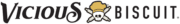 Vicious Biscuit logo with stylized text and a skull wearing a biscuit hat above crossed biscuits.